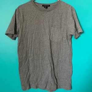 Forever21 Polka Dot Gray T-Shirt (S)
